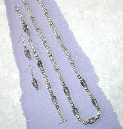 Braided Smokey Quartz Set