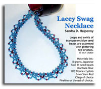 Lacey Swag Seed Bead Necklace