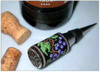 Peyote Stitch Wine Stopper