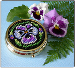 Pansy Pill Box