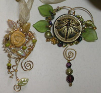 Wire Wrap Buttons & Bead