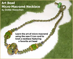 Art Bead Micro-Macrame Necklace