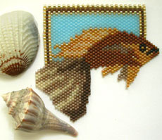 Brown Tropical Fish Pin