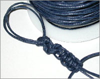 Colorfast cotton waxed cord