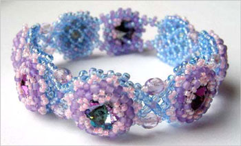 Rivolis in a Net Bracelet