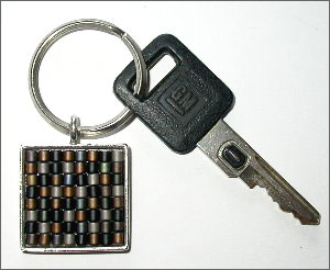 Tweed Keychain Fob