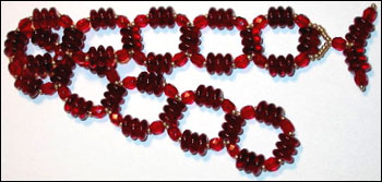 Garnet Links Bracelet