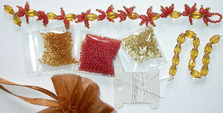 Bead Kit for the Japanese Maple Leaves Bracelet