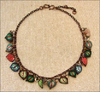 Copper & Leaf Necklace Kit