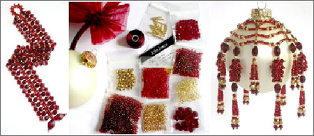 Crimson Glory Ornament Bead Kit