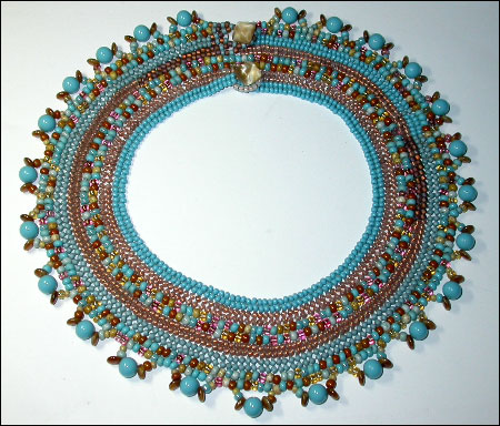 Herringbone Seed Bead Collar